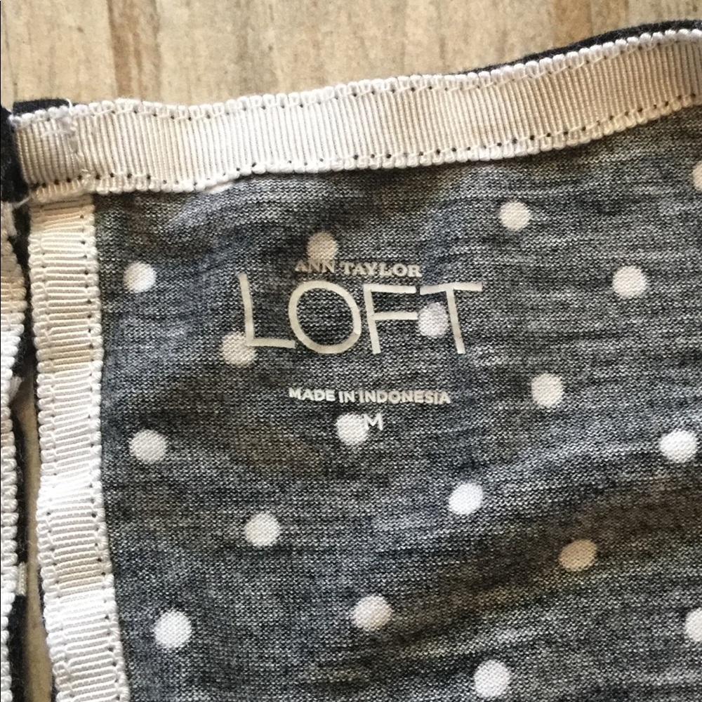 Loft polka dot dolman sleeve top - Picture 4 of 5